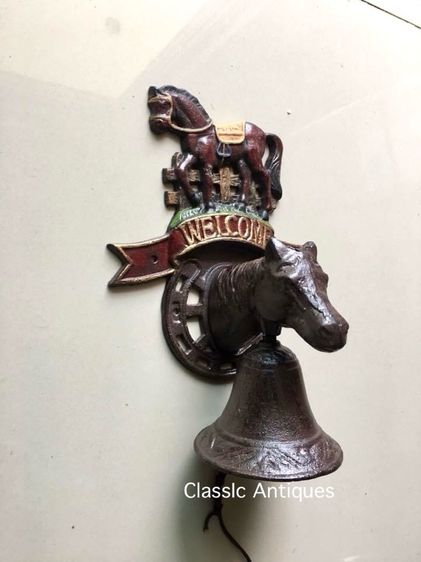 ระฆังม้า WELCOME เหล็กหล่อ  รูปที่ 3