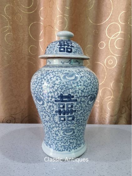 โถ น้ำเย็น ลายผักชี กังไสลายคราม รูปที่ 2