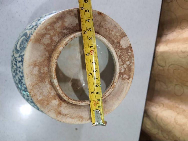 โถ น้ำเย็น ลายผักชี กังไสลายคราม รูปที่ 16