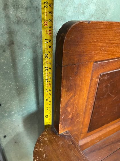 เตียงคันซึง หัวยก ไม้สักโบราณ เก่าสะสมA1 รูปที่ 9