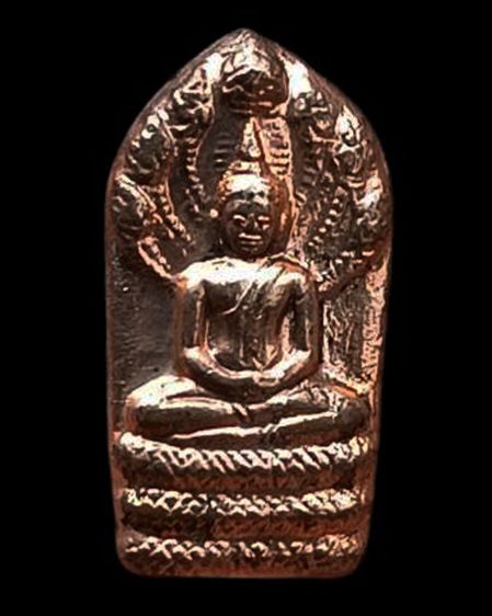พระนาคปรกใบมะขาม หลวงพ่อแช่ม วัดนวลนรดิศ กรุงเทพฯ เนื้อทองแดง สร้างน้อย หายาก รูปที่ 5