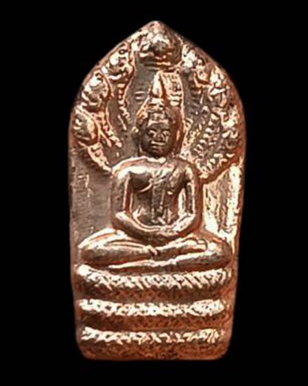 พระนาคปรกใบมะขาม หลวงพ่อแช่ม วัดนวลนรดิศ กรุงเทพฯ เนื้อทองแดง สร้างน้อย หายาก รูปที่ 13