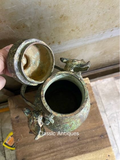 โถมีหู สัมฤทธิ์ สะสมA6 รูปที่ 11