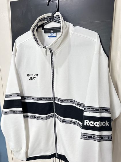 เสื้อวอร์มสีขาว แบรนด์ Reebok รูปที่ 5