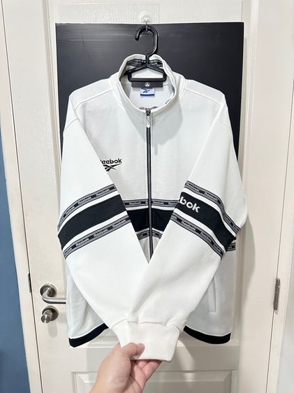 เสื้อวอร์มสีขาว แบรนด์ Reebok รูปที่ 6