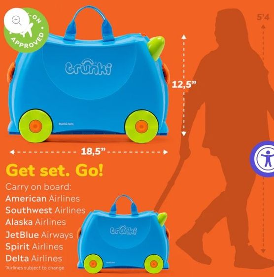(ส่งต่อ) Trunki กระเป๋าเดินทางสำหรับเด็กของแท้นำเข้า รูปที่ 14