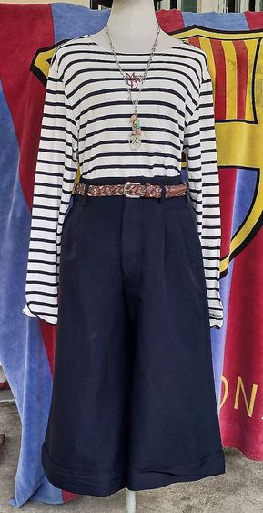 กางเกงกระโปรงสามส่วนขาบาน Comme des garçons มือสองของแท้ รูปที่ 7