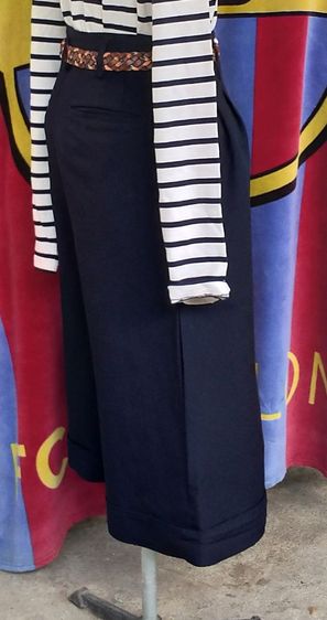 กางเกงกระโปรงสามส่วนขาบาน Comme des garçons มือสองของแท้ รูปที่ 14