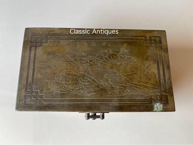 หีบ ทองเหลือง หัวสิงห์สะสม รูปที่ 6