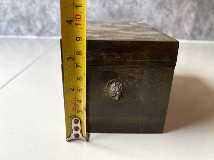 หีบ ทองเหลือง หัวสิงห์สะสม รูปที่ 15