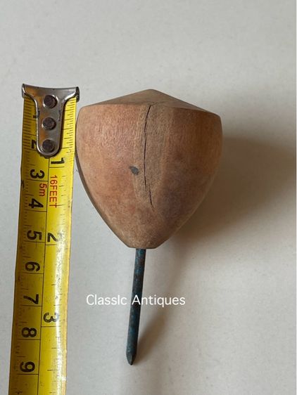 ลูกข่าง ไม้โบราณ ขนาดใหญ่ เก่าสะสม รูปที่ 5