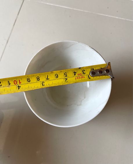 ถ้วย ลายดอกแดง เก่าโบราณสะสมA4 รูปที่ 7