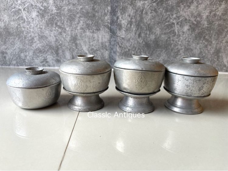 ขัน ลายเทพนมจิ๋ว เก่าโบราณสะสม