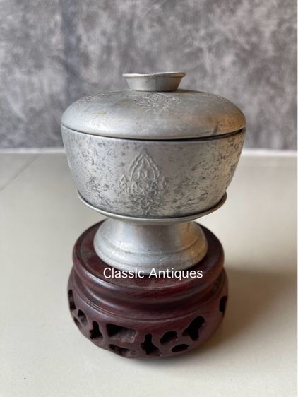 ขัน ลายเทพนมจิ๋ว เก่าโบราณสะสม รูปที่ 4