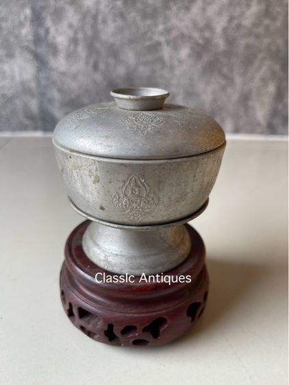 ขัน ลายเทพนมจิ๋ว เก่าโบราณสะสม รูปที่ 13