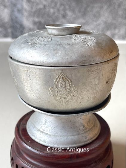 ขัน ลายเทพนมจิ๋ว เก่าโบราณสะสม รูปที่ 11