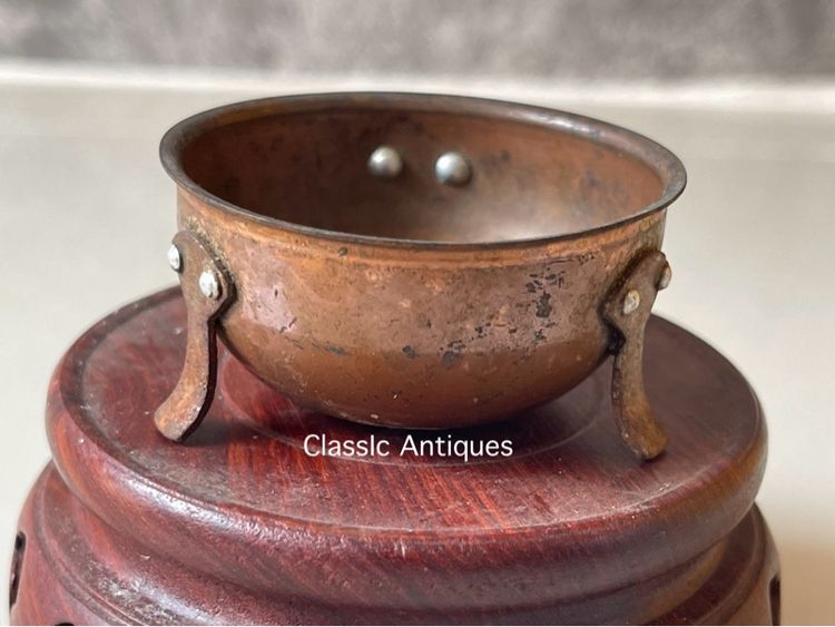 หม้อ ทองเหลืองจิ๋ว เก่าสะสม รูปที่ 2