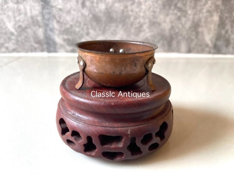 หม้อ ทองเหลืองจิ๋ว เก่าสะสม