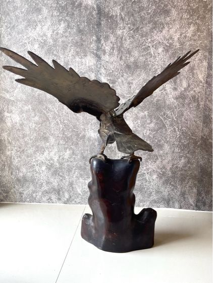 พญานกอินทรี ทองเหลือง ตัวใหญ่เก่าสะสม รูปที่ 10