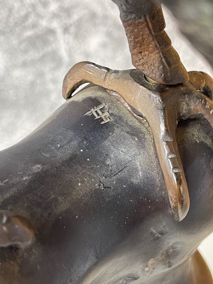 พญานกอินทรี ทองเหลือง ตัวใหญ่เก่าสะสม รูปที่ 13