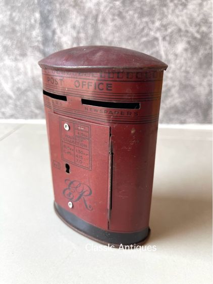 กระปุกออมสิน ไปรษณี เก่าโบราณสะสม รูปที่ 2