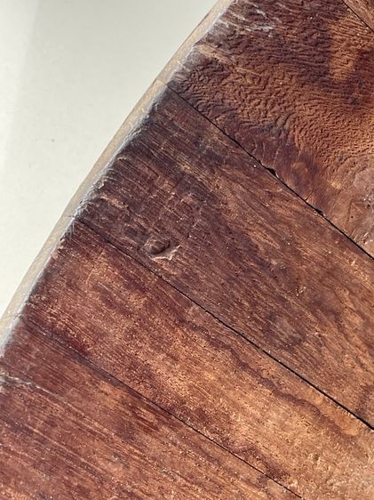 ถังไม้ ถังข้าวสาร ไม้สัก โบราณเก่าสะสมA1 รูปที่ 12