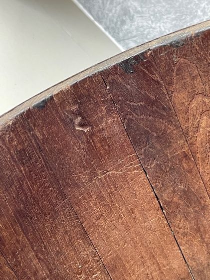 ถังไม้ ถังข้าวสาร ไม้สัก โบราณเก่าสะสมA1 รูปที่ 11