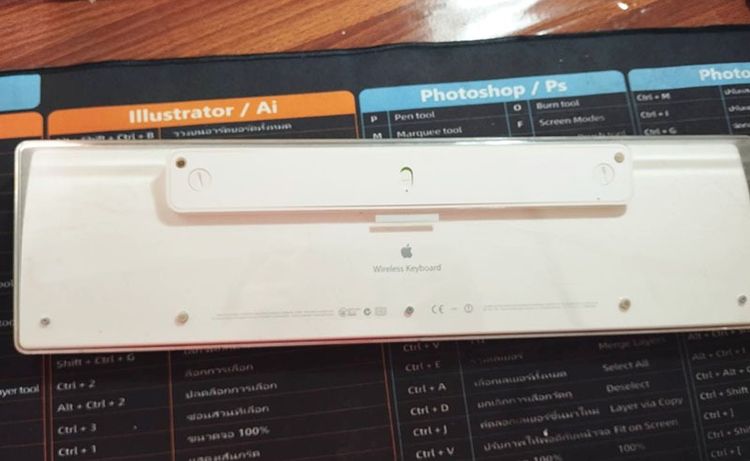 Apple Wireless Keyboard (อังกฤษ) Model  A1016 โมเดลนี้หาไม่ได้แล้ว  รูปที่ 4