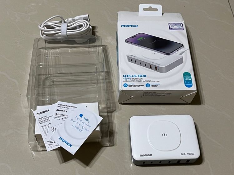 Momax ONEPLUG 100W 6-Port GaN with Wireless Charging รูปที่ 2