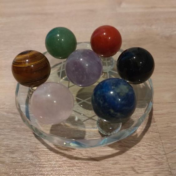 ชุดหินมงคล 7 ดาวสตาร์ ออฟ เดวิด หิน 7 จักระ