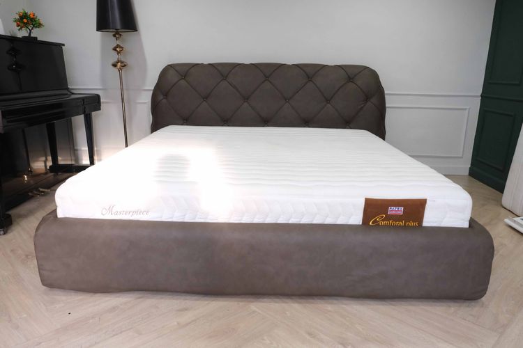 เตียงนอนสั่งผลิต 6 ฟุต รุ่น Deniel สีเทาเข้ม แบรนด์ S.B.FURNITURE สินค้าใหม่แกะกล่อง ไม่ผ่านการใช้งาน รูปที่ 3