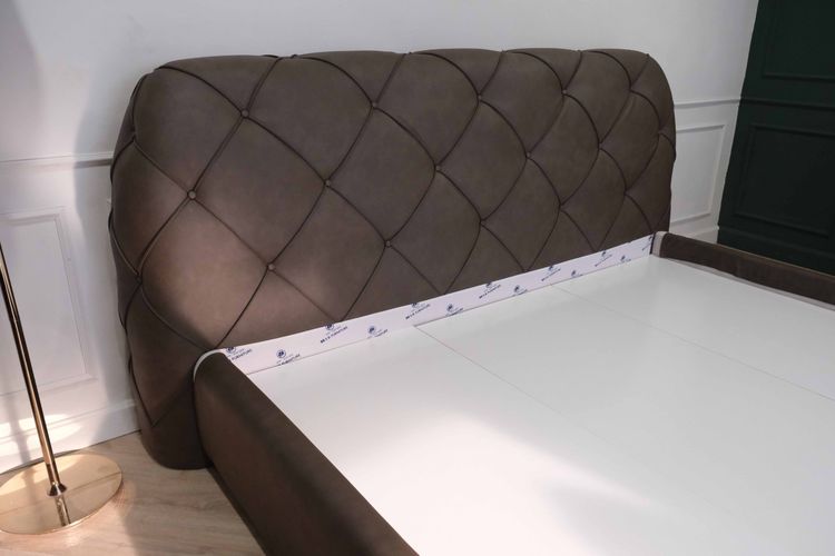 เตียงนอนสั่งผลิต 6 ฟุต รุ่น Deniel สีเทาเข้ม แบรนด์ S.B.FURNITURE สินค้าใหม่แกะกล่อง ไม่ผ่านการใช้งาน รูปที่ 8