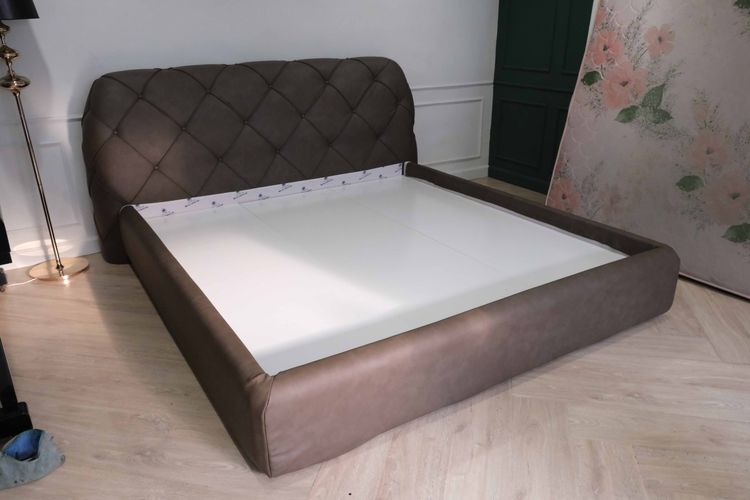 เตียงนอนสั่งผลิต 6 ฟุต รุ่น Deniel สีเทาเข้ม แบรนด์ S.B.FURNITURE สินค้าใหม่แกะกล่อง ไม่ผ่านการใช้งาน รูปที่ 11