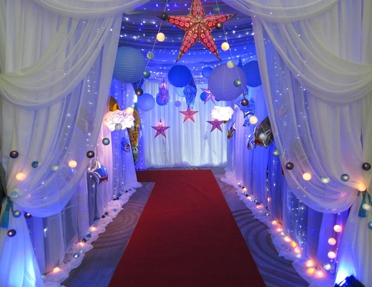 ซุ้มผ้า อุโมงค์ผ้า จัดงานแต่งงาน ตกแต่งสถานที่งานแต่งงาน งานอีเว้นท์ งานประชุม รูปที่ 3