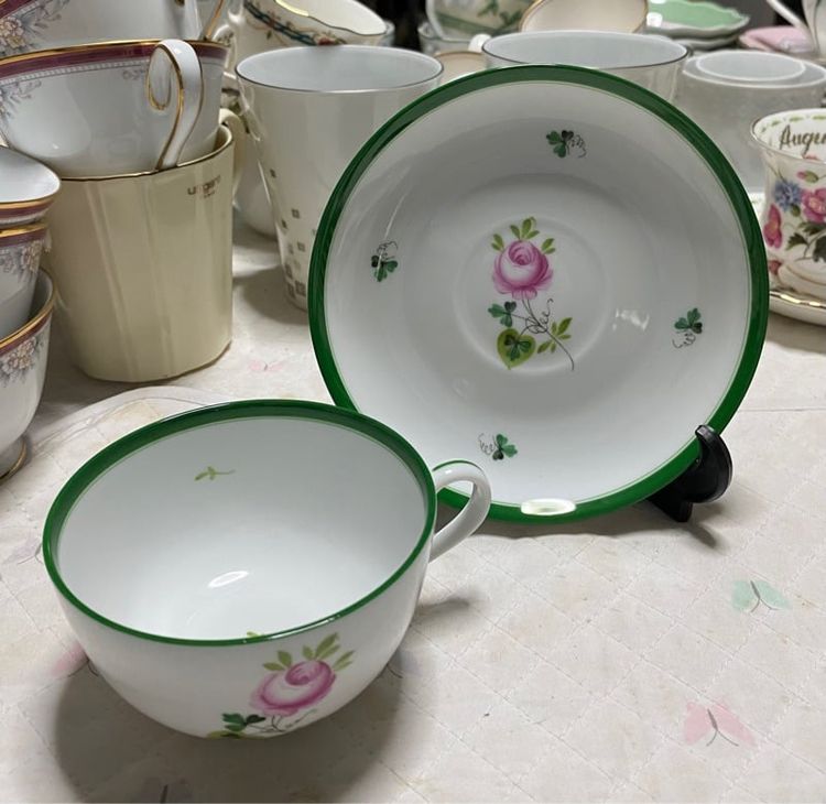 ชุดชา กาแฟ  Handpainted Herend Hungary 