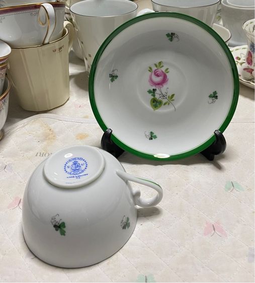 ชุดชา กาแฟ  Handpainted Herend Hungary  รูปที่ 6