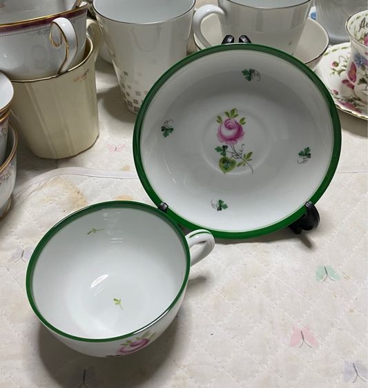 ชุดชา กาแฟ  Handpainted Herend Hungary  รูปที่ 2