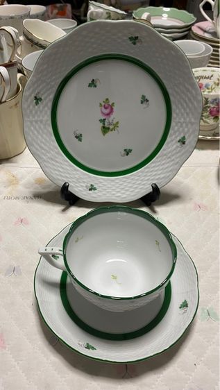 ชุดชา กาแฟ และ จานขนม Handpainted Herend Hungary  รูปที่ 2