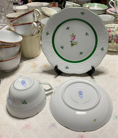 ชุดชา กาแฟ และ จานขนม Handpainted Herend Hungary  รูปที่ 7