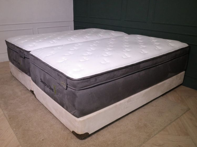 ที่นอนพร้อมฐาน 6 ฟุต หนา14นิ้ว สีเทา ยี่ห้อ Sleep to Live รูปที่ 3