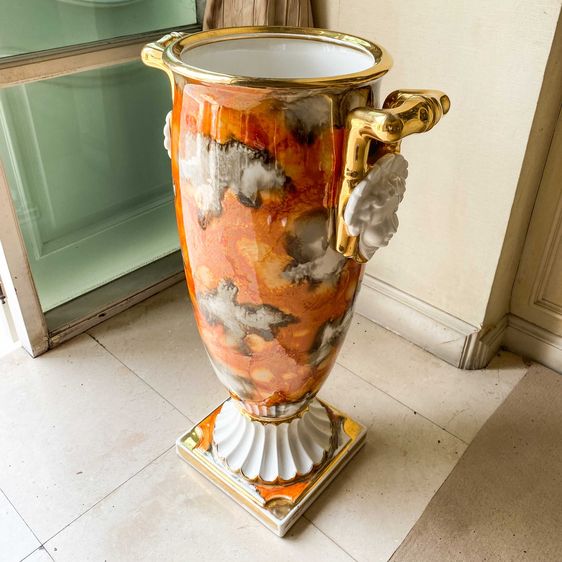 แจกันตกแต่งบ้าน แจกันเซรามิก สไตล์ Rococo ฝรั่งเศส รูปที่ 2