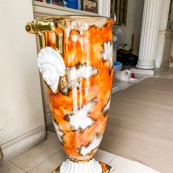 แจกันตกแต่งบ้าน แจกันเซรามิก สไตล์ Rococo ฝรั่งเศส รูปที่ 6