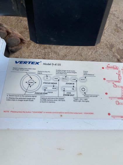 เครื่องฉายภาพ 3 มิติ VERTEX Visualizer D-4135ไฟมาใช้ได้ รูปที่ 7
