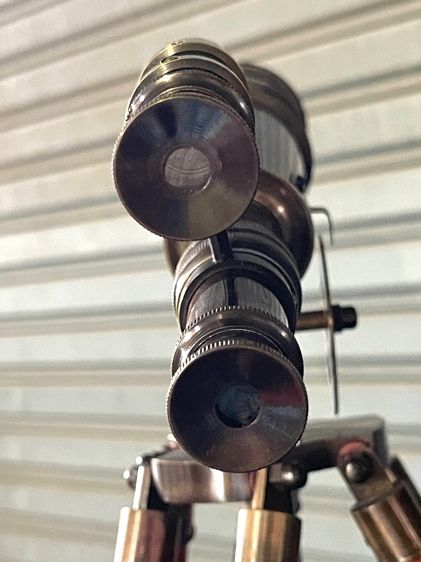 กล้อง ส่องทางไกลทองเหลือง สามขาตัวเล็กสะสมA2 รูปที่ 12