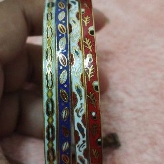 🔖กำไลกังไสโบราณ 4วง พร้อมแหนบเดิม งานจากต่างประเทศ รูปที่ 4