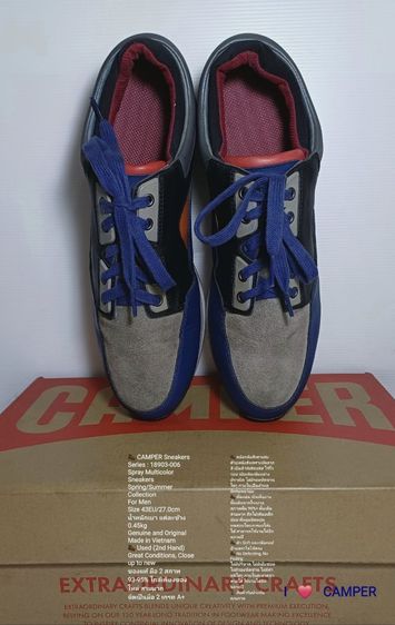 CAMPER Sneakers, Men's 43EU(27.0cm) Original ของแท้ มือ 2 สภาพเยี่ยม, รองเท้า CAMPER รุ่น Spray หนังแท้ พื้นเต็ม สวยมาก ไม่มีตำหนิใดๆ รูปที่ 8