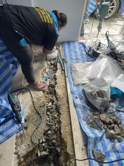 ท่อตันกรุงเทพ งูเหล็ก ทะลวงท่อ ลอกท่อ  รูปที่ 4