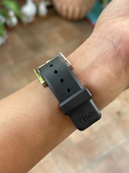 FENDI Bussola Bubble Orange Watch Authentic Vintage Orange Black Silver tone Watch  รูปที่ 18