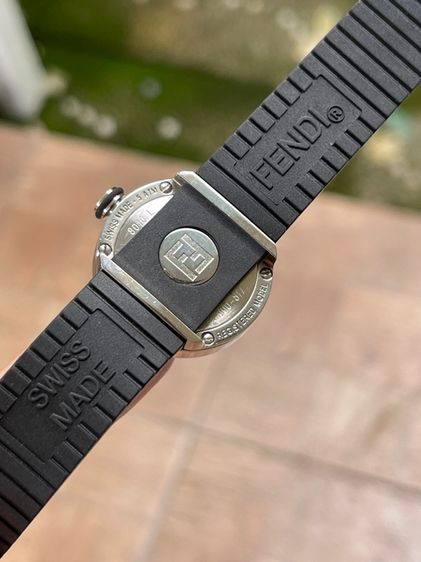 FENDI Bussola Bubble Orange Watch Authentic Vintage Orange Black Silver tone Watch  รูปที่ 14