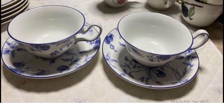 ชุดชากระโปรงบาน Wedgwood  England Blue Plum  รูปที่ 2